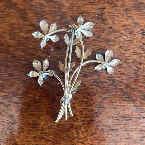 Krementz Earrings and brooch with pearls - Picture 5 of 7